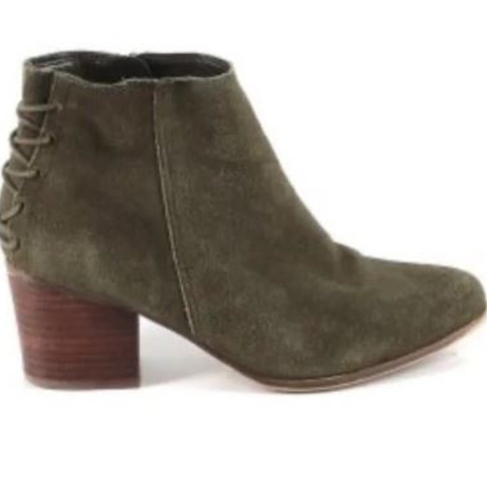 Aldo Green Suede Boots Booties - 7.5